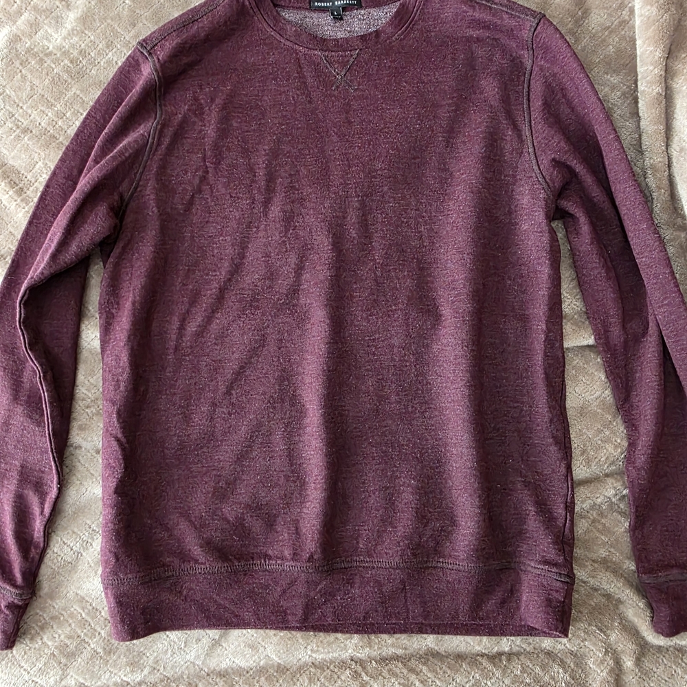 Robert Barakett Men's Maroon Crewneck Sweater